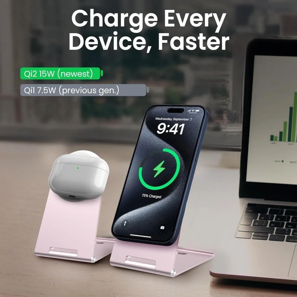 Pink Wireless Charging Stand